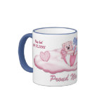 Umbrella Bear Girl for New Mom - Customize Coffee Mugs