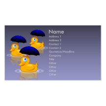 Umbrella Ducks Business Card
