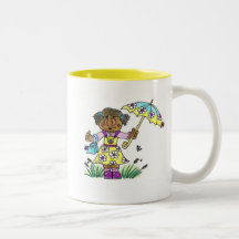 Umbrella Girl Coffee Mug
