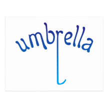 umbrella postkarte