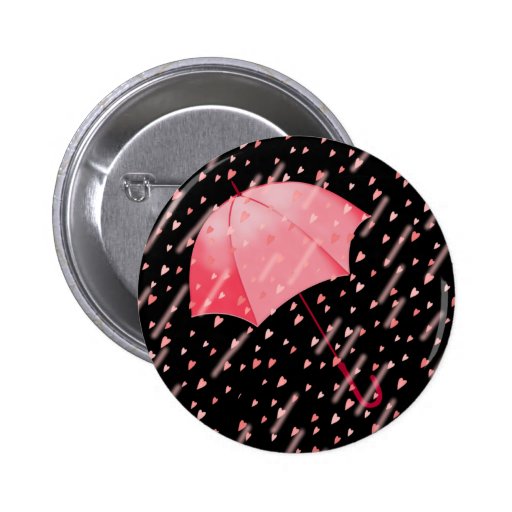 UMBRELLA SHOWERS OF LOVE by SHARON SHARPE Button