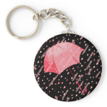 UMBRELLA SHOWERS OF LOVE by SHARON SHARPE Keychains
