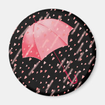 UMBRELLA SHOWERS OF LOVE by SHARON SHARPE Refrigerator Magnet
