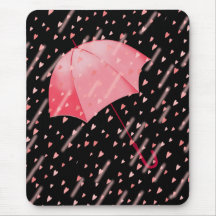 UMBRELLA SHOWERS OF LOVE by SHARON SHARPE Mouse Pads