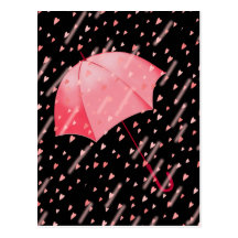 UMBRELLA SHOWERS OF LOVE by SHARON SHARPE Post Cards
