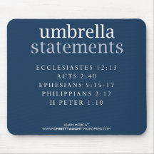 Umbrella Statements Mousepad