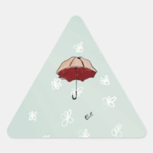 Umbrella Triangle Stickers