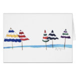 Umbrellas on the Beach Cards