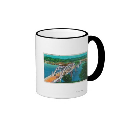 Umpqua River Bridge in Reedsport, Oregon Coffee Mug