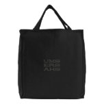 Ums Ers Ahs Signature in Thunderbird embroidered bags