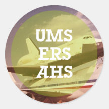 Ums Ers Ahs Signature Round Stickers