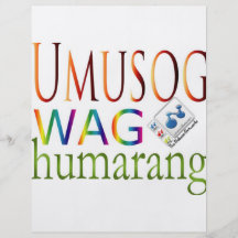 Umusog wag Humarang Personalized Flyer