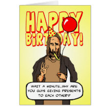 Un anniversaire de Noël Carte De Vœux