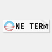 Un anti autocollant d'Obama de terme Autocollant Pour Voiture