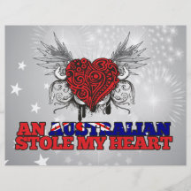 Un Australien a volé mon coeur Tract Personnalisé
