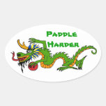 Un bateau plus dur de dragon de palette stickers ovales