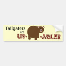 UN-BEAR-ABLE BUMPER STICKERS