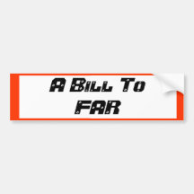 Un Bill à LOIN Autocollant Pour Voiture