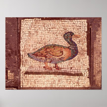 Un canard, détail d'Orphée charmant les animaux Poster