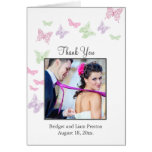 Un carte de remerciements de mariage du flottement