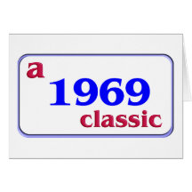 Un classique 1969 ! carte de vœux