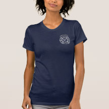 Un coeur maltais d'épouse de sapeurs-pompiers t-shirts