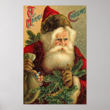 Un cru Père Noël de Joyeux Noël Posters