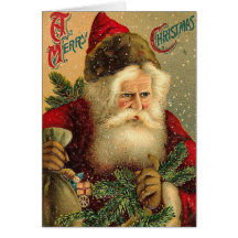 Un cru Père Noël de Joyeux Noël Cartes De Vœux