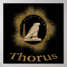 Un dieu d'Egyptien de Thorus Affiches