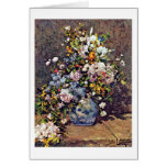 Un grand vase à fleur par Pierre-Auguste Renoir Cartes De Vœux