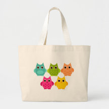 Un groupe lumineux de hiboux sac
