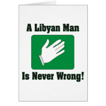 Un homme libyen n'a jamais tort cartes