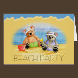 Un jour à l'Invitation-Personnaliser de plage cartes