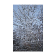 Un jour d'hiver toiles tendues sur châssis