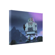 Un marcheur de lune de robot toile tendue