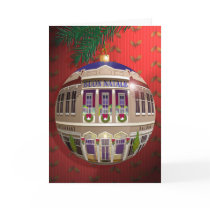 Un Ornamento di Buon Natale-Rosso Greeting Card