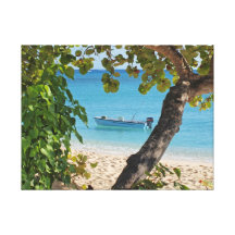 Un paradis des Caraïbes Impression Sur Toile