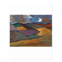 UN PAYSAGE D'OR CARTE POSTALE
