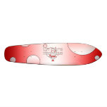Un Père Magnifique Canada Flag Colours Pop Art Custom Skate Board