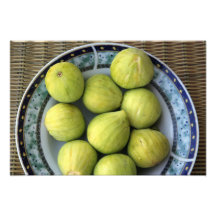 Un plat des figues méditerranéennes fraîches photos sur toile
