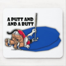 Un putt et un bout tapis de souris
