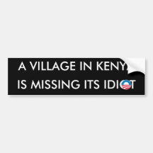 Un village au Kenya manque son idiot Autocollants Pour Voiture