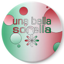 Una Bella Sorella Italy Flag Colours Pop Art