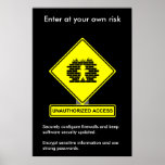 Unauthorized Access Security Awareness Poster