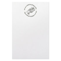 Unborn Baby: Give me a choice by giving me life Stationery