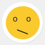 Uncertain Round Sticker