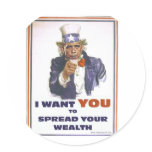 UNCLE BARACK WANTS YOU TO SPREAD THE WEALTH stickers