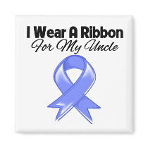 Uncle - I Wear Periwinkle Ribbon Refrigerator Magnets