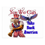 Uncle Obama, Yes We Can Take Back America Postcard