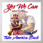 Uncle Obama, Yes We Can Take Back America posters